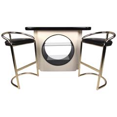 Art Deco Dry Bar and Stools 6