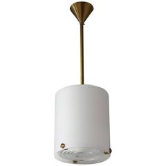 Fine French Art Deco Glass and Bronze Chandelier by Perzel 1