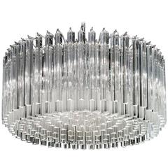 Italian Clear Murano Glass Chandelier 12