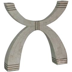 Maitland-Smith Tessellated Marble Candlestick