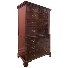 18th Century Georgian Mahogany Chest on Chest 5