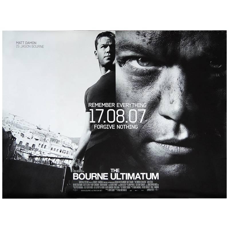 "The Bourne Ultimatum" Film Poster, 2007 For Sale