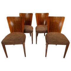 Set of Four Jindrich Halabalah H 214 Dining Chairs