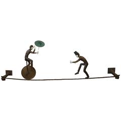 Monumental Wall Mounted Bronze Sculpture