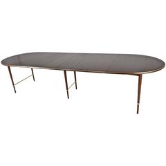 Paul McCobb for Calvin Walnut Dining Table with Six Leaves, USA, circa 1950s