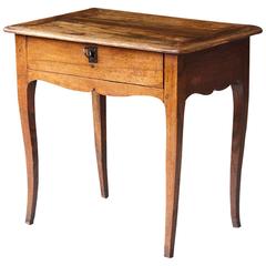 Petite Antique French Louis XV Style Provincial Walnut Side Table with Drawer 9