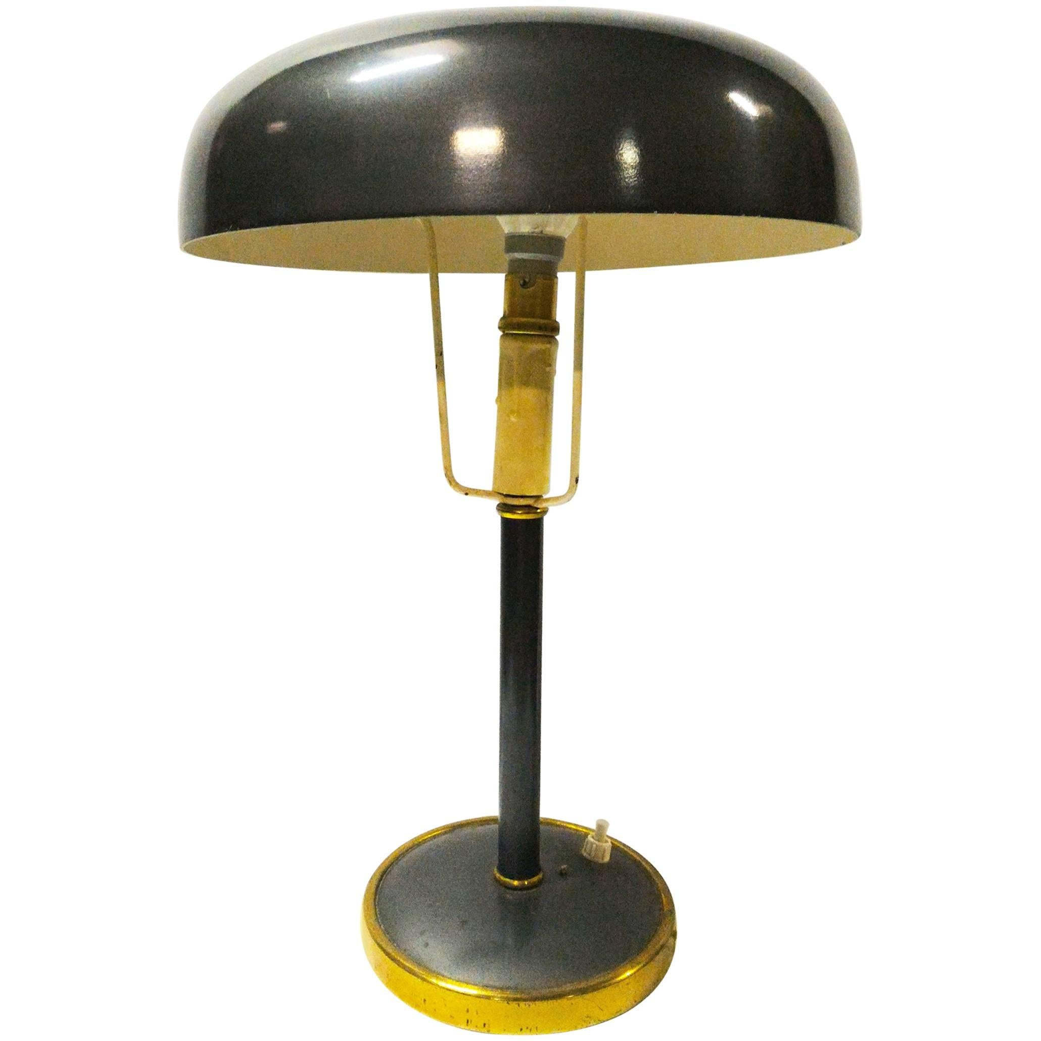 Mid-Century Modern Metal Desk Lamp, France, 1950s