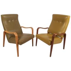 Unique Mid-Century Modern Lounge Chair by Thonet