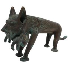Solid Bronze Cat Sculpture 7