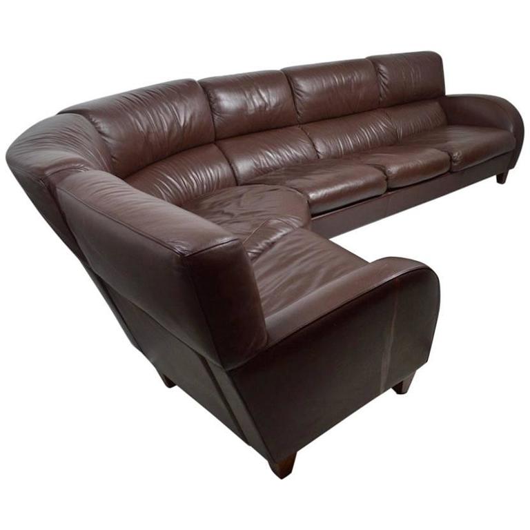 Large Leather Sofa By Poltrona Frau