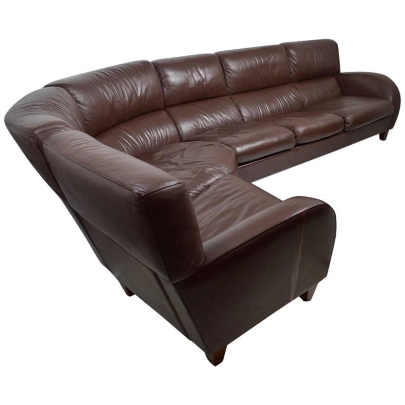 Large Leather Sofa by Poltrona Frau