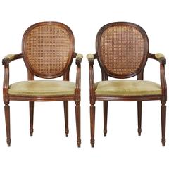Pair of Louis XVI Style Armchairs 3