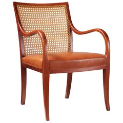 Frits Henningsen Mahogany Lounge Chair, circa 1940s