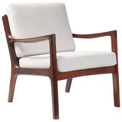 Ole Wanscher 'Senator' Rosewood Lounge Chair, circa 1960