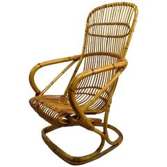 Italian Bamboo Lounge Chair 9