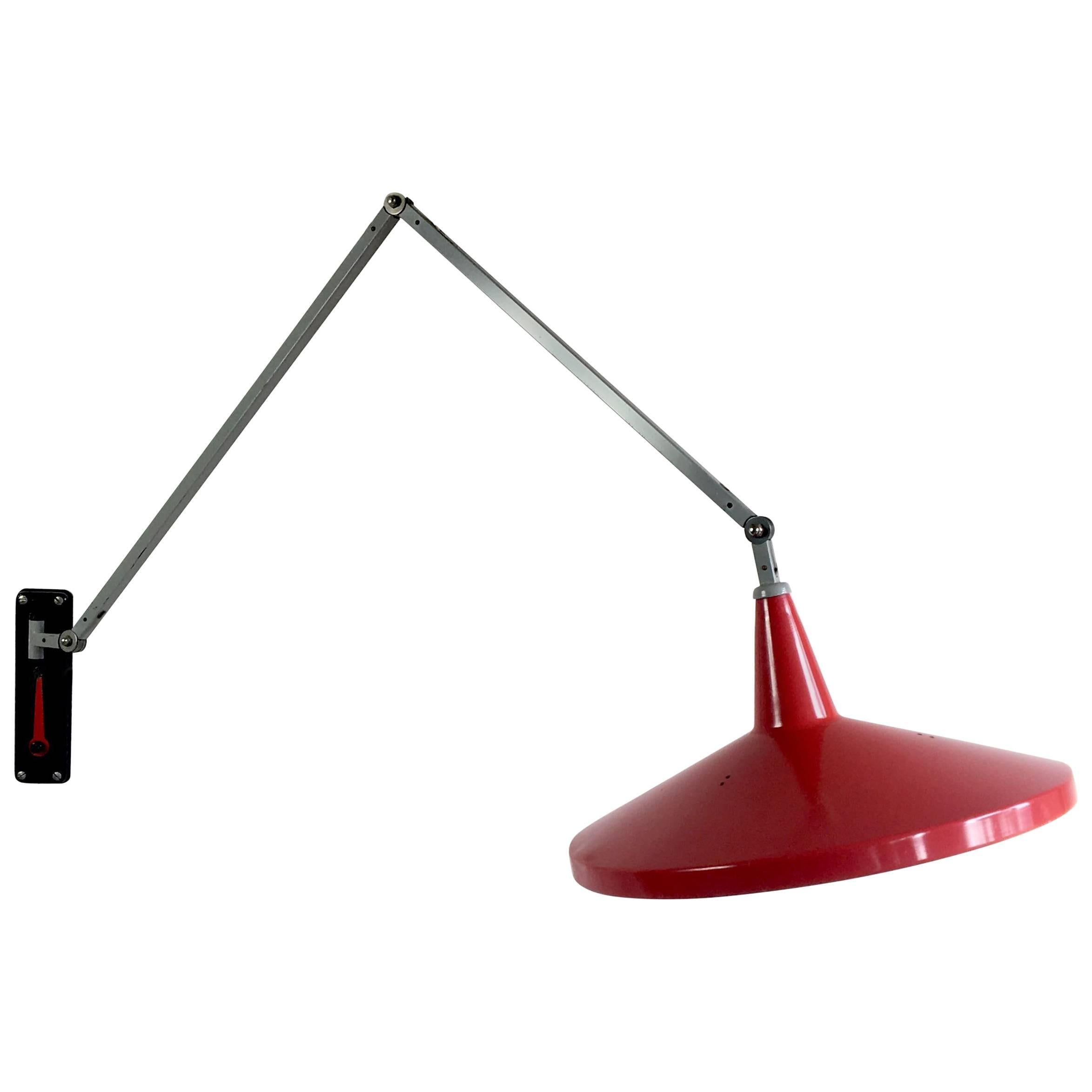 Giso 4050 Wall Lamp by Wim Rietveld for Gispen, 1950s