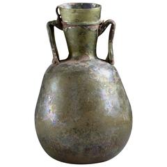 Large Ancient Roman Green Glass Vessel, 250 AD