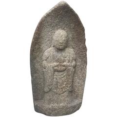 Important Japanese Antique Spiritual Guardian Jizo Garden Ornament, 1840