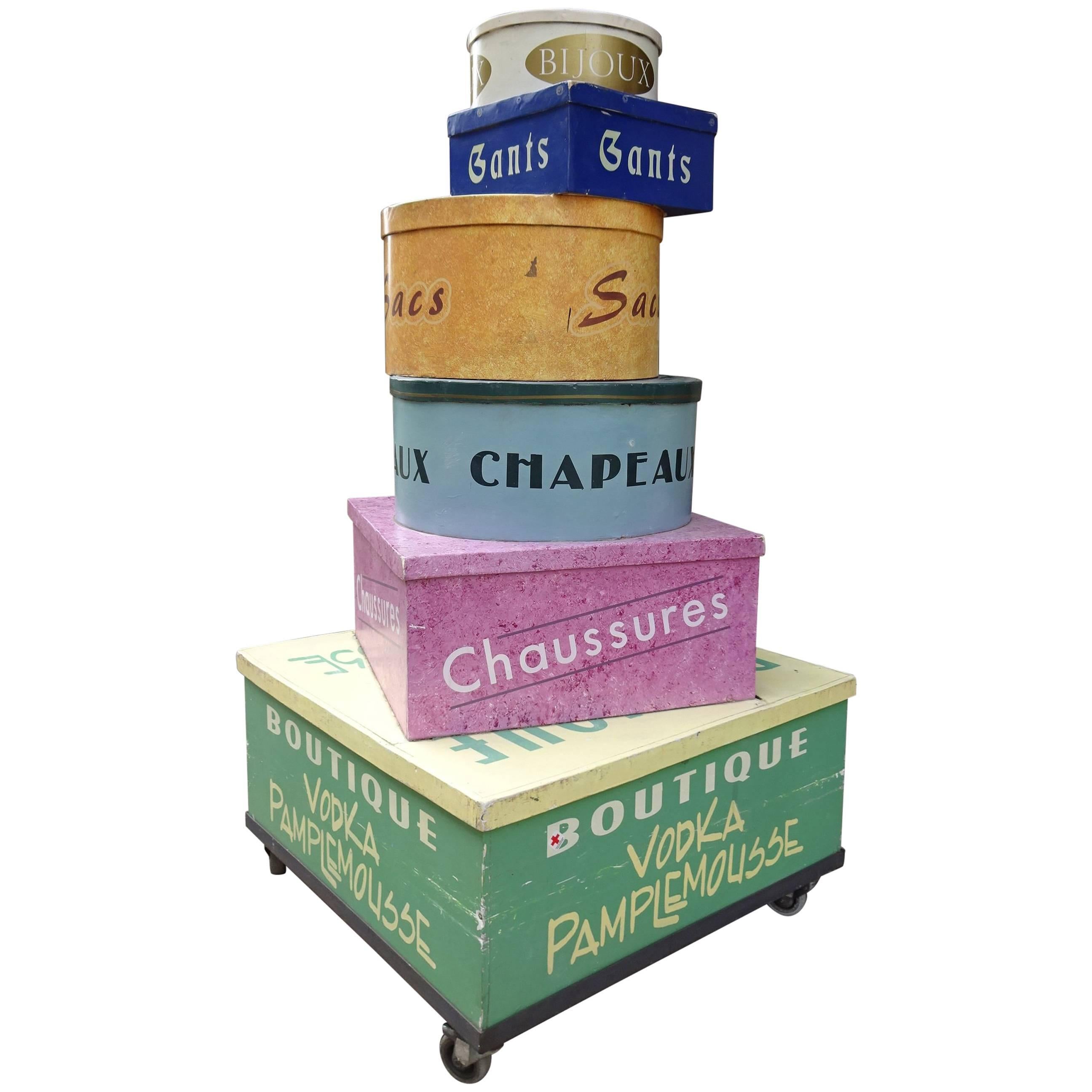 Mid-20th Century French Advertisement Box Display For Sale