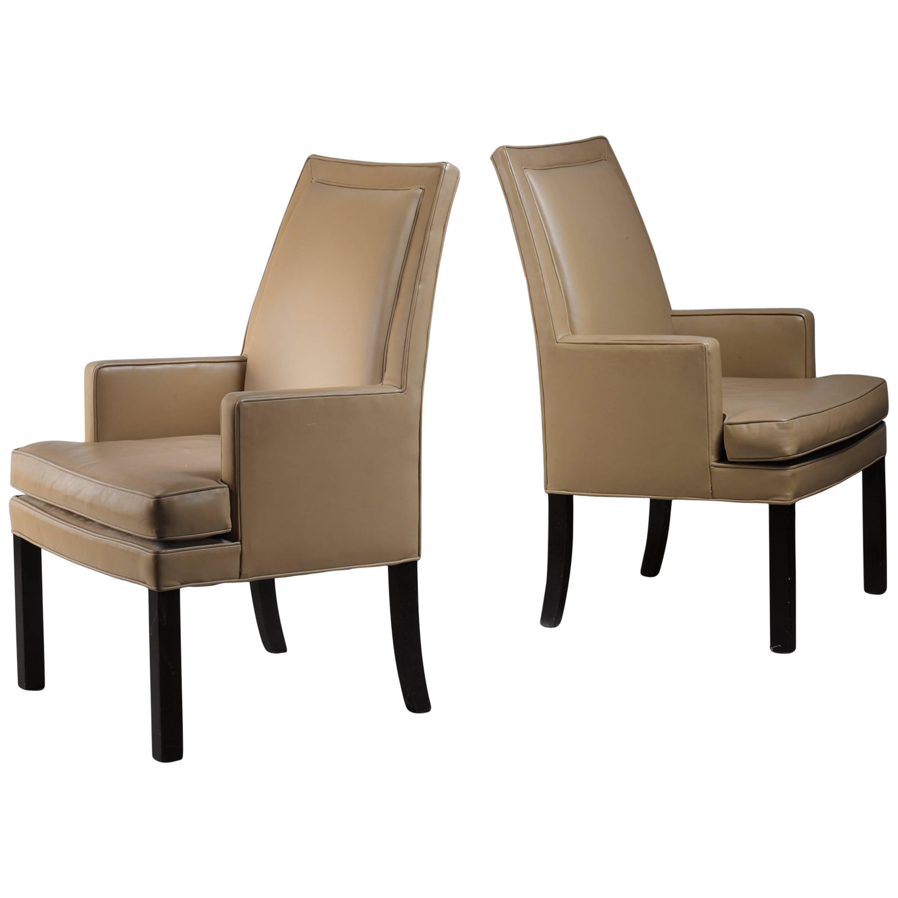 Roger Sprunger Pair of Dunbar Occasional Chairs, USA, 1960s