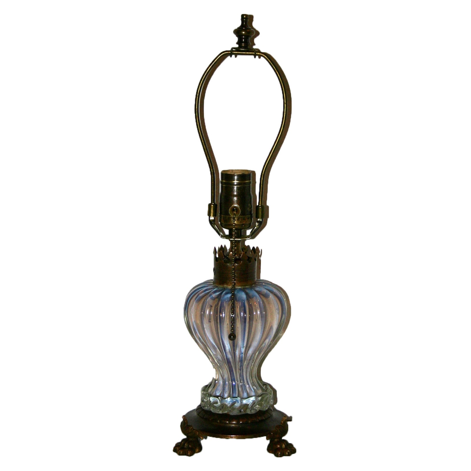 Murano Glass Desk Lamp For Sale