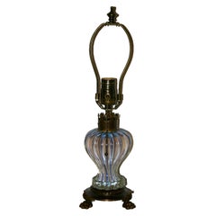 Antique Murano Glass Desk Lamp