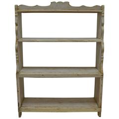 Painted Pine Kitchen Shelves