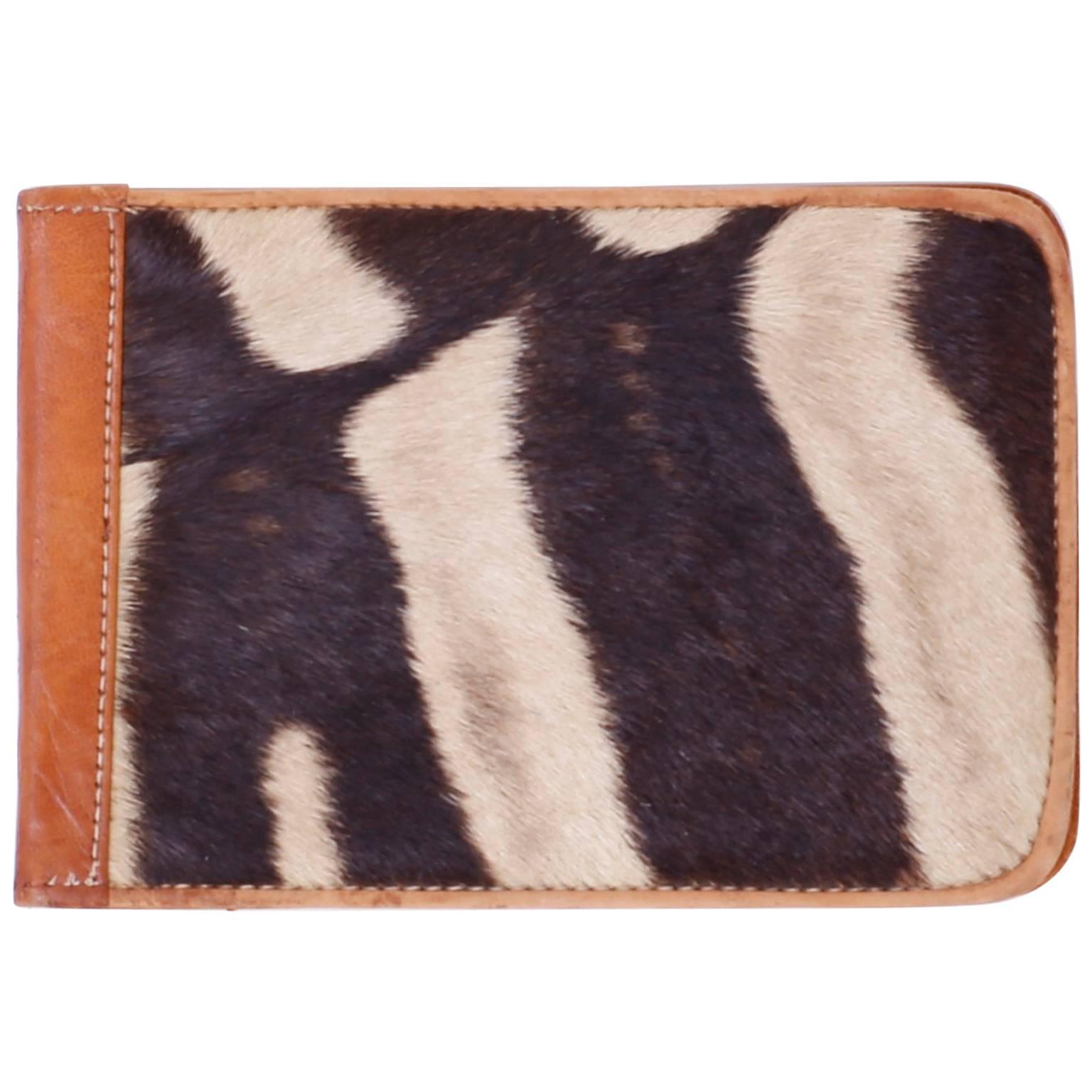 British Colonial Style Zebra Hide Note Pad Cover