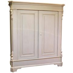 Used Large Late 19th Century Painted Wardrobe