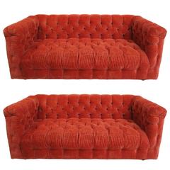 Pair of Chesterfield Sofas by Directional