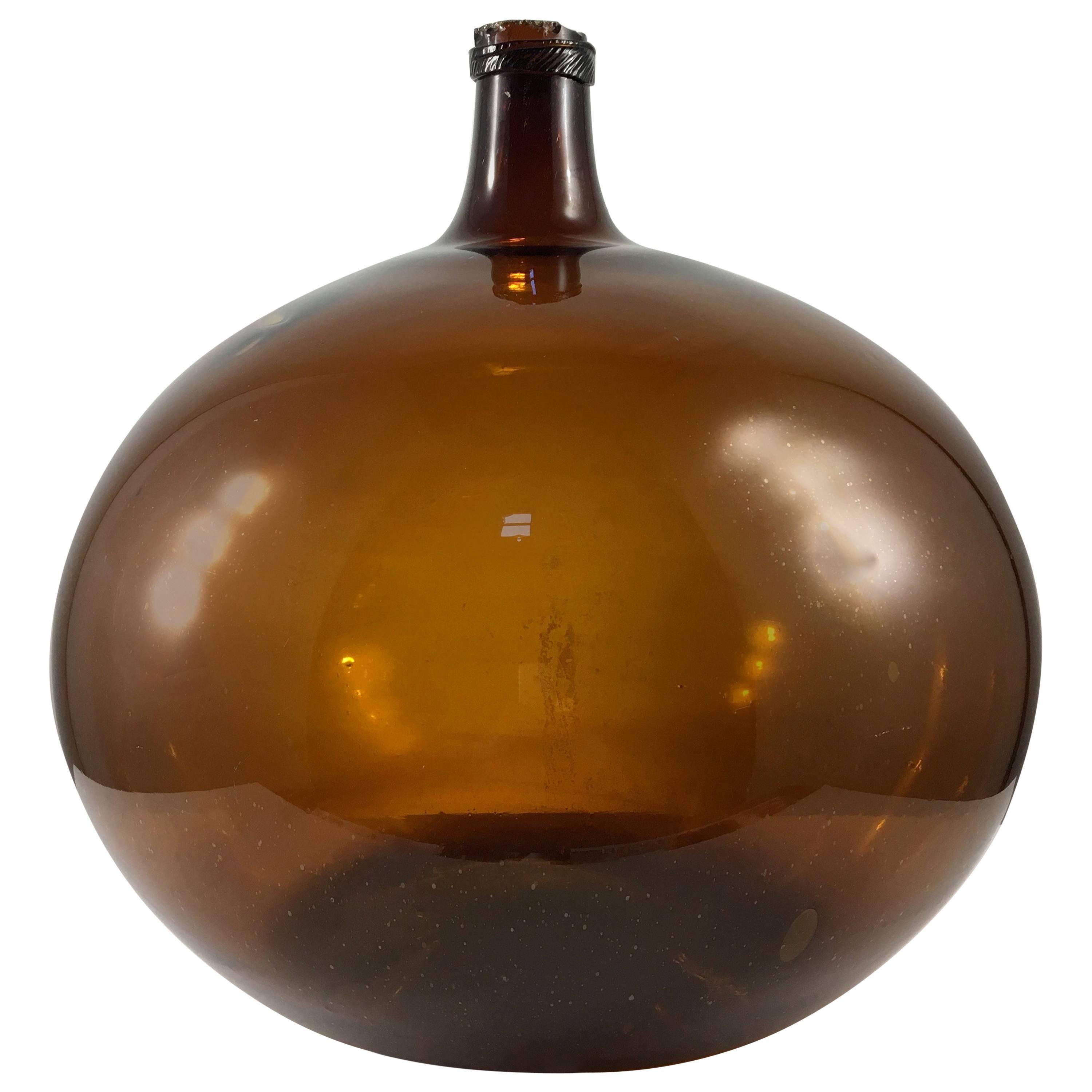 Large Blown Glass Demijohn, 19th Century at 1stDibs