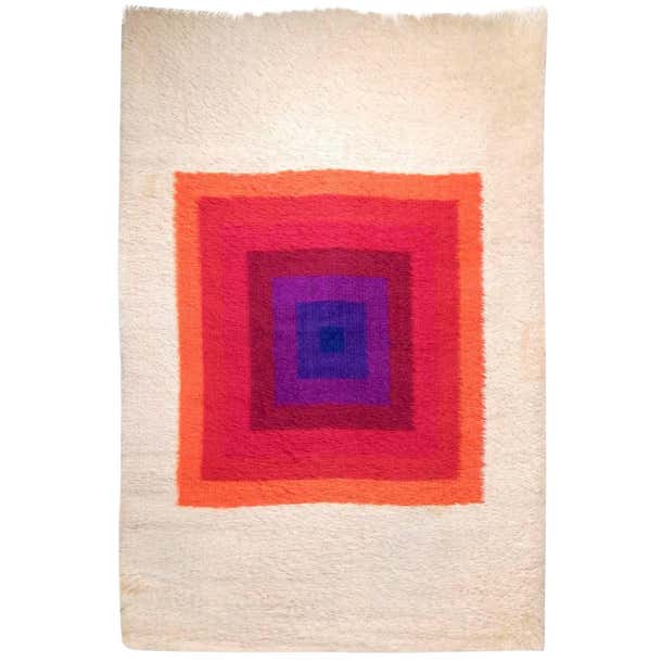 1970's Op Art Verner Panton Mira-Romantica Wool Rug For Sale at 1stDibs ...