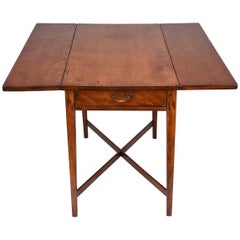 19th Century English Sheraton Pembroke-Style Side Table