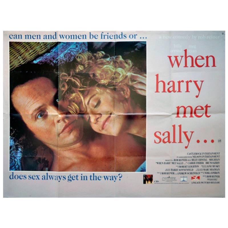 "When Harry Met Sally..." Film Poster, 1989 For Sale