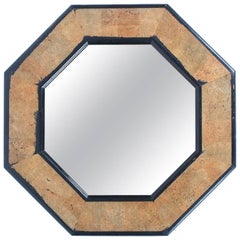 Cork and Wood Mirror by Peter Maly, circa 1970