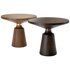 Table Nicole Occasional in Walnut and Brass by Stuart Scott, 2017 6
