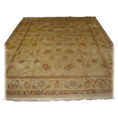 Turkish Oushak Carpet with Very Soft Colors