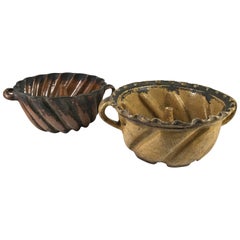 Collection of Two Very Early Pennsylvania Cake Molds, Late 18th Century