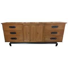 American of Martinsville Dresser or Credenza with Ming Base 7