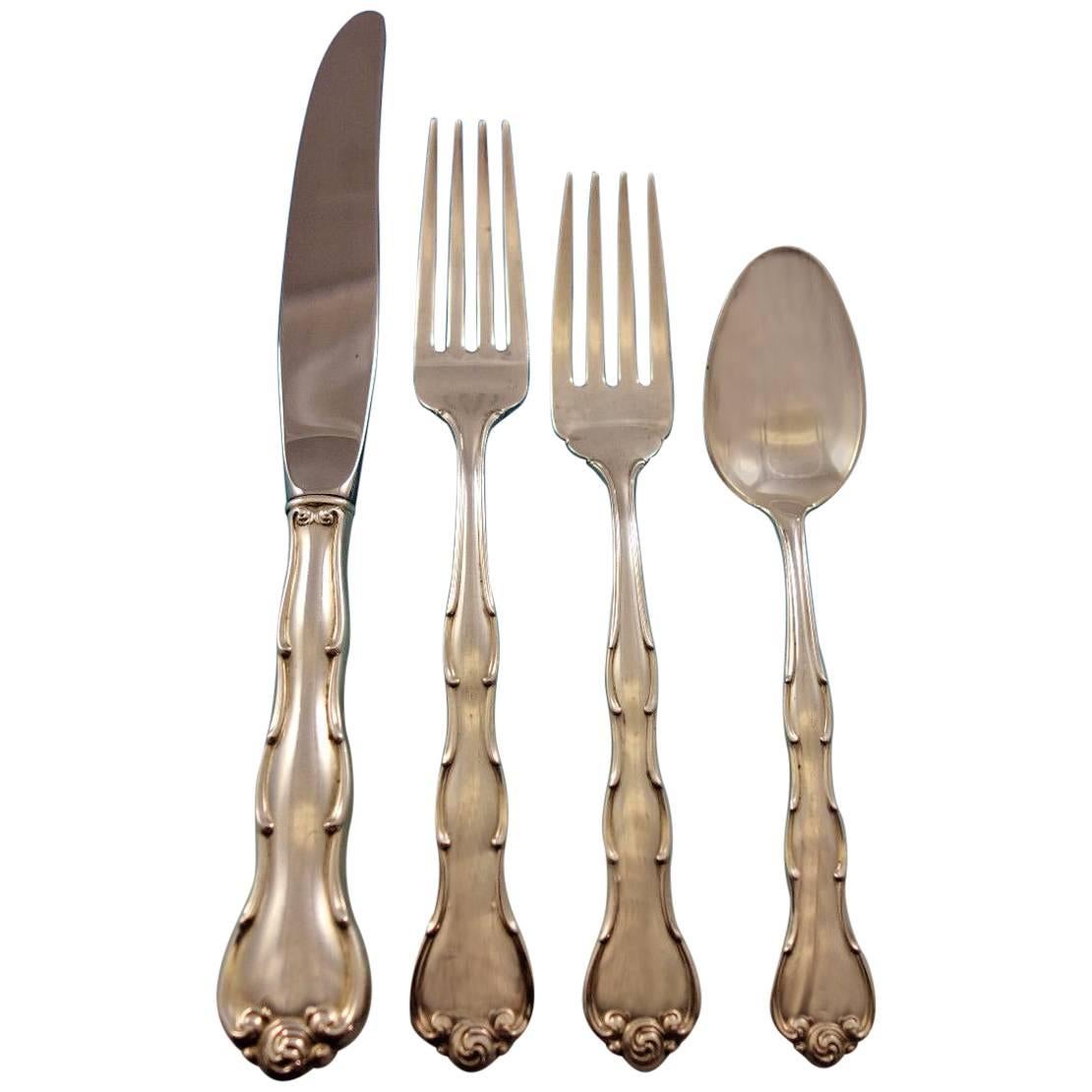 Rondo by Gorham Sterling Silver Flatware Set for 12 Service 48 Pieces For Sale