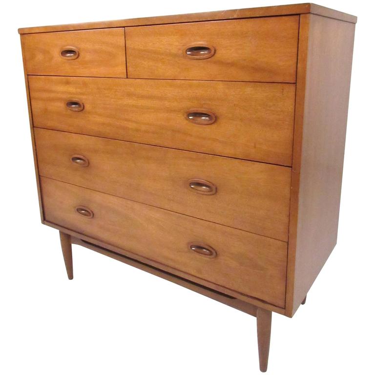 Mid Century Walnut Dresser By Dixie Furniture For Sale At 1stdibs