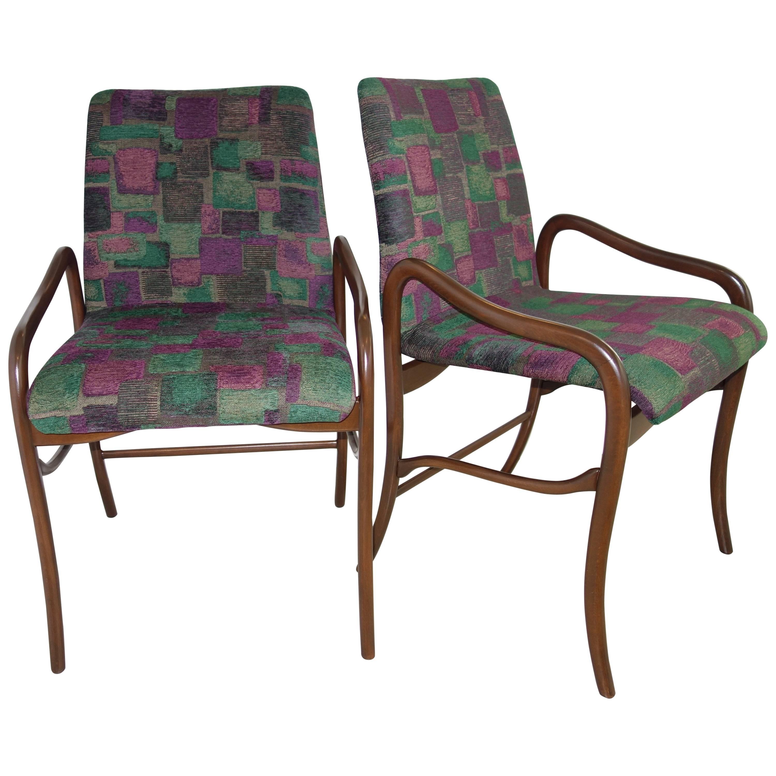 Enrico Ciuti Set of Six Dining Chairs For Sale