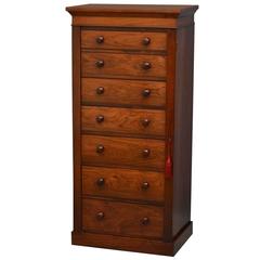 Antique Early Victorian Wellington Chest in Rosewood