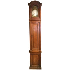 19th Century, French Red Pine Grandfather Clock