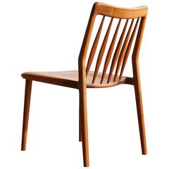 C04. Solid Walnut Dining Chair with Spindle Back, by Jason Lewis Furniture