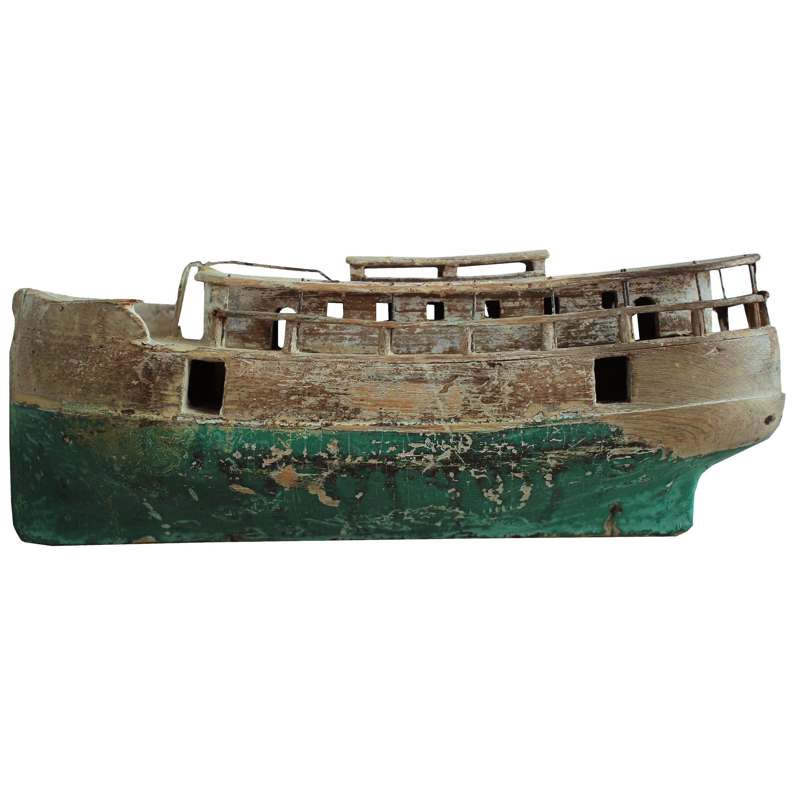 Early Antique Model Boat