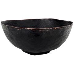 Hand-Hammered Copper Sculptural Bowl by HVNTER GVTHERER Poros Series 10