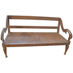 Antique Teak Wood Carved Daybed 2