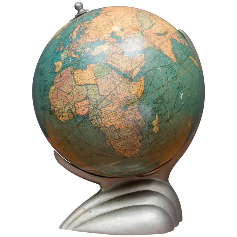 Art Deco Globes 19 For Sale At 1stdibs