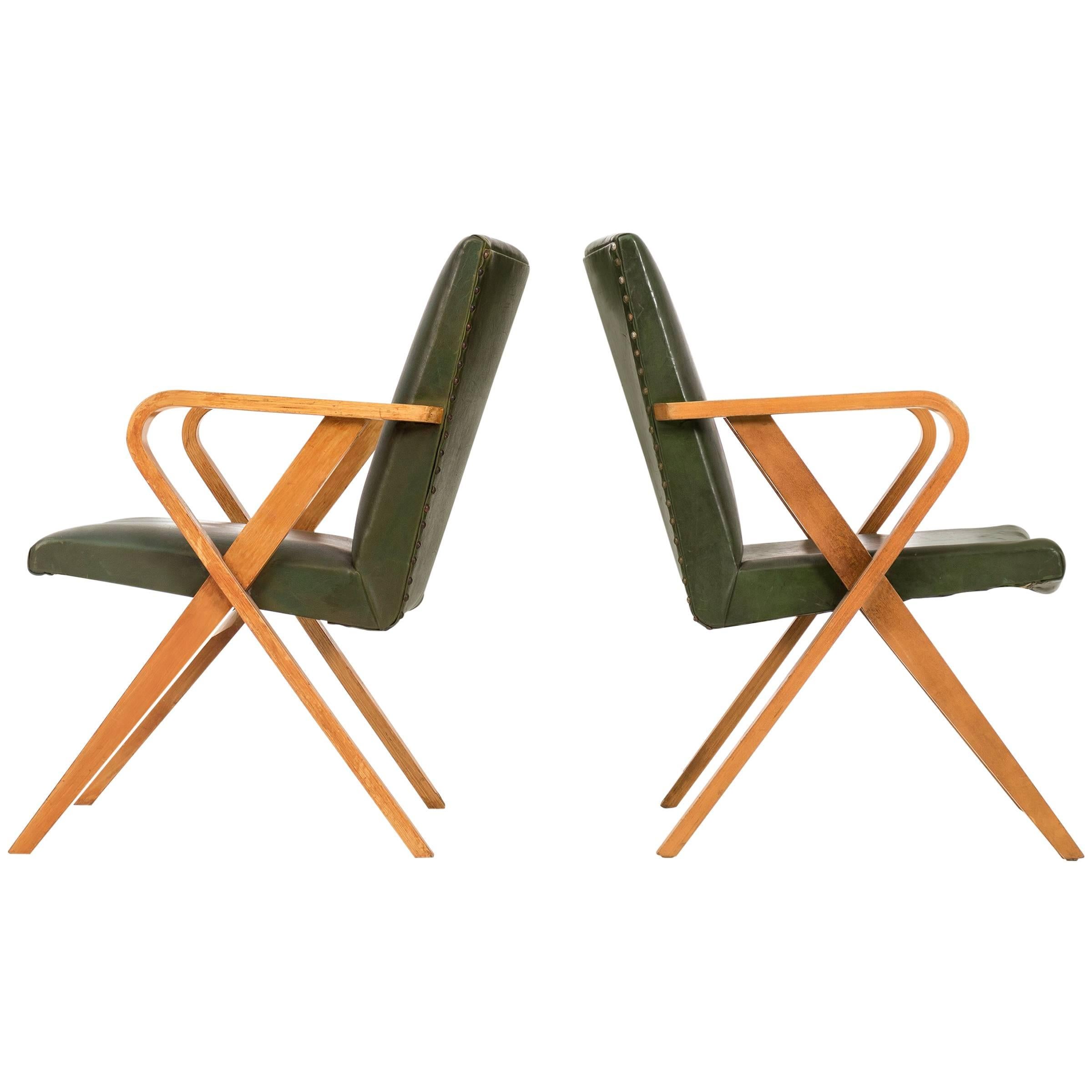 Pair of Henry Glass Armchairs